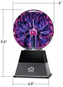 Plasma Globe Lamp with Interactive Electronic Touch and Sound Sensitive Tesla Coil