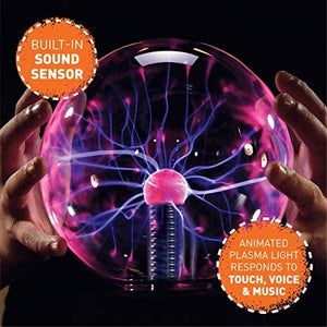 Plasma Globe Lamp with Interactive Electronic Touch and Sound Sensitive Tesla Coil