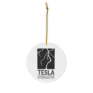 Holiday Ornament featuring Tesla's Lab and Tower