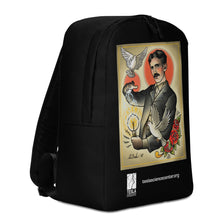 Black Tesla Backpack with Custom Art by Quyen Dinh