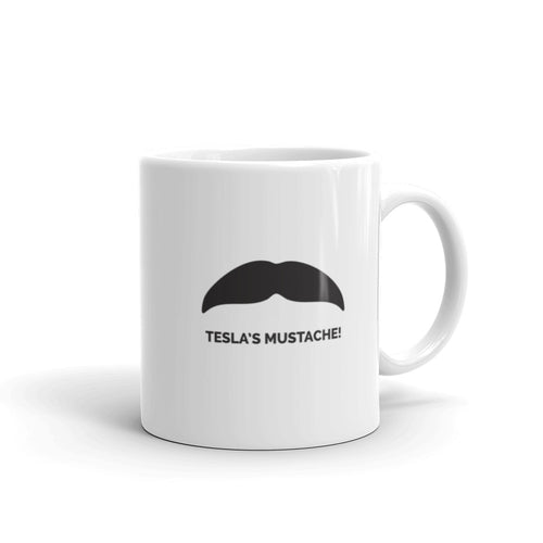 Nikola Tesla Mustache Mug