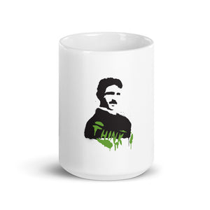THINK Tesla Glossy Mug